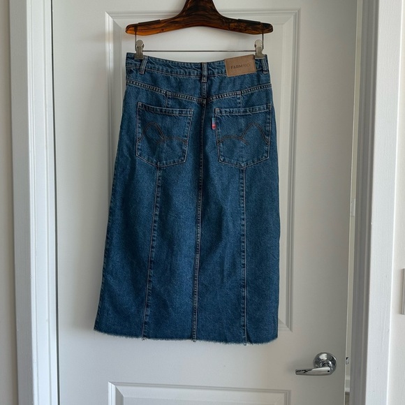 Farm Rio Denim Midi Skirt - Picture 8 of 10